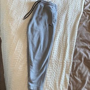 Gray puma sweat pants